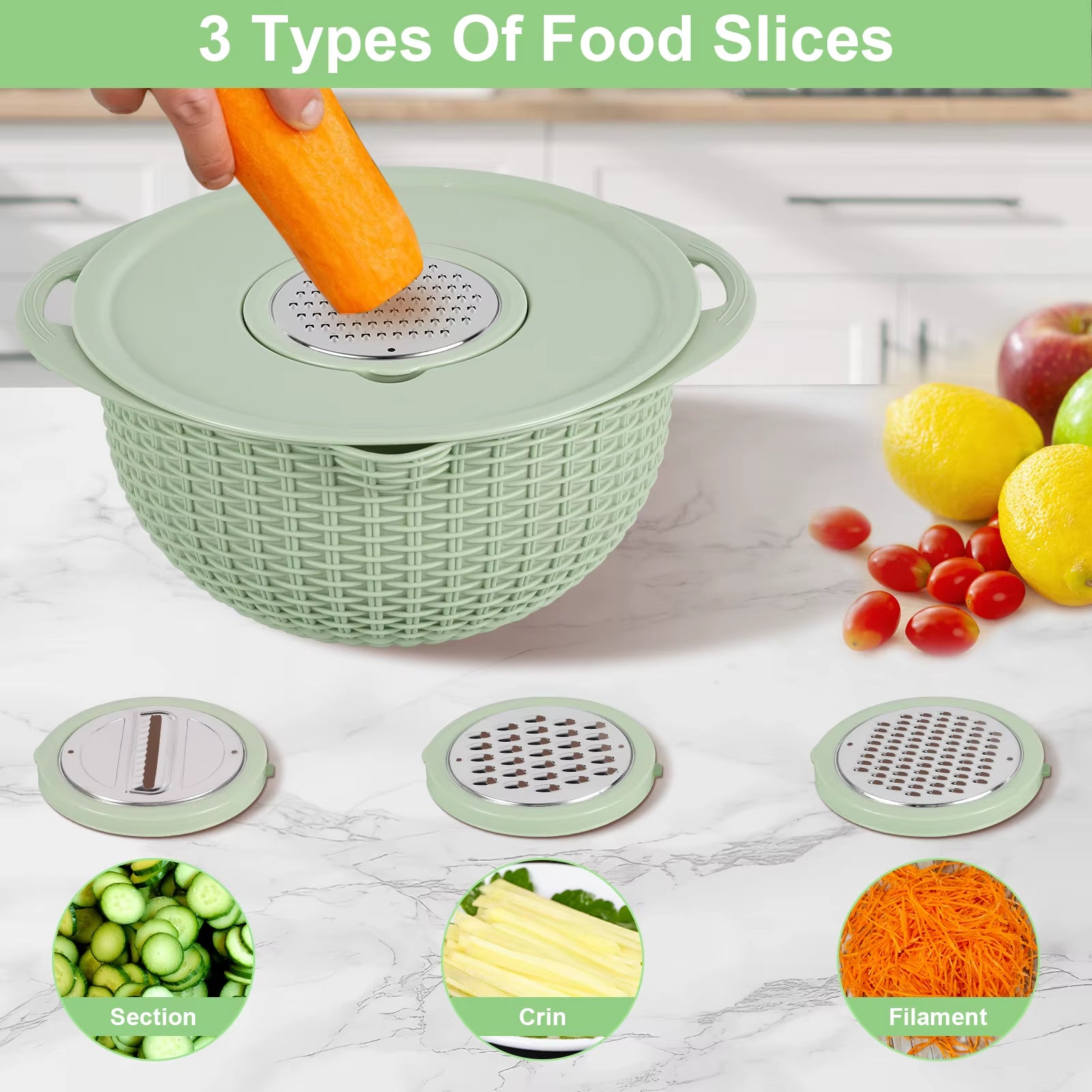 Draining Basket Grater Vegetable Fruit Washing Drainage Tray for Home Kitchen Strainer Pot Food Mixing Bowl Multifun Drain Basin